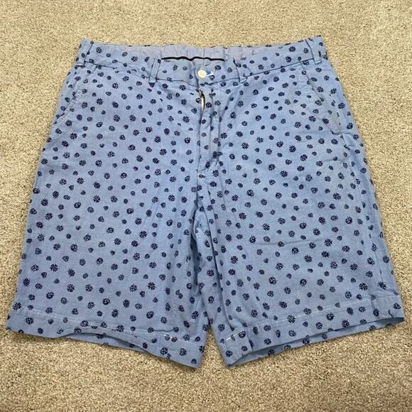 Polo Ralph Lauren Shorts Mens 34* Blue Golf Classic Fit Lady Bug AOP Summer - Picture 1 of 10